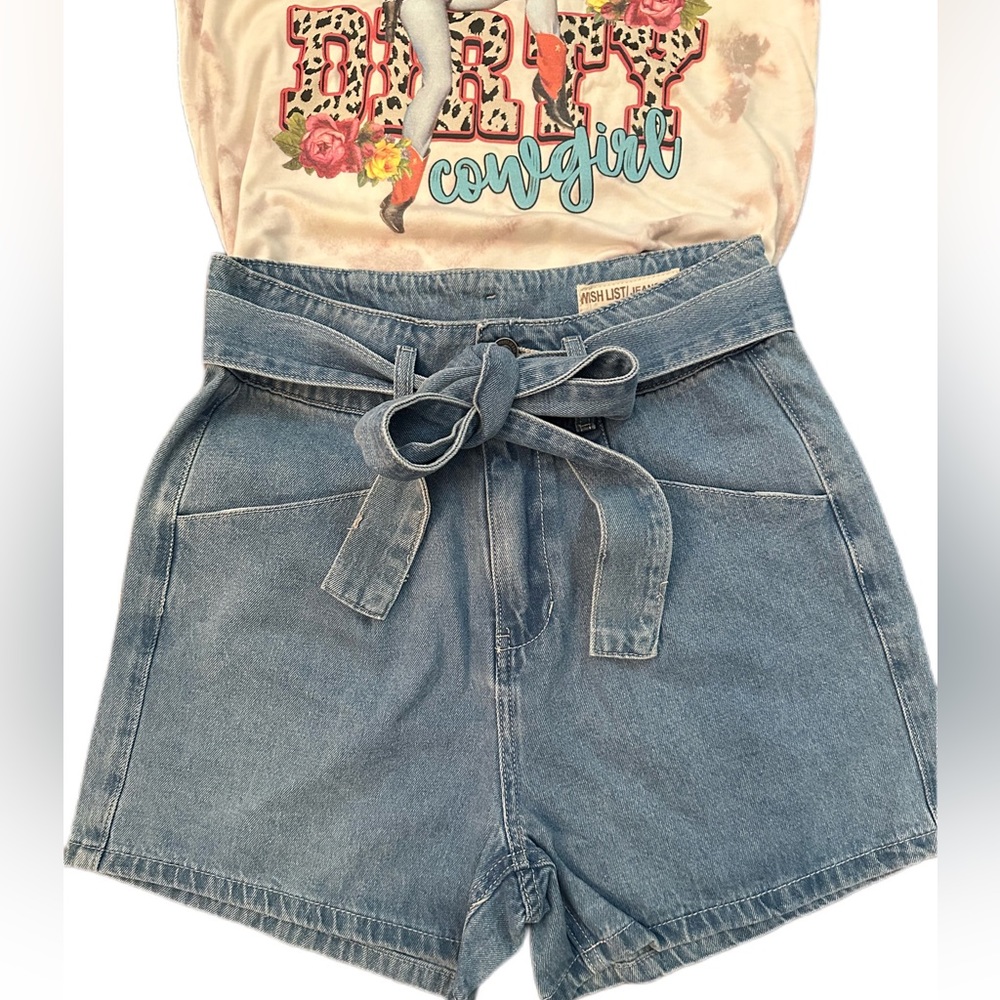 NWT! Wishlist High-Waisted Denim Shorts - Picture 7 of 14